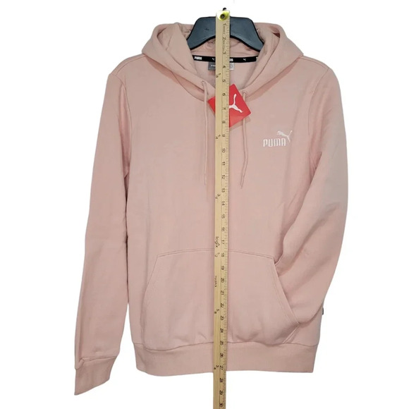 NWT PUMA Woman's Essentials Hoodie Soft Pink Pullover Size Large - Picture 4 of 10